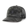 '47 MLB Men's Tonal Camo Convoy Trucker Snapback Adjustable Hat - Charcoal (Milwaukee Brewers), One Size view 1