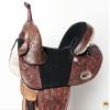 HILASON Western Horse Treeless Trail Barrel American Leather Saddle | for Horses view 2