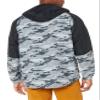 HUK Mens Grand Banks Jacket, Waterproof Heavy Duty Rain Jacket, Tidal Map - Volcanic Ash, X-Large view 2