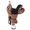 HILASON Western Horse Treeless Trail Barrel American Leather Saddle | for Horses view 1