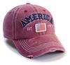 American Flag Hat for Men Women, USA America Flag EST 1776 Decorations Hats, Adjustable Embroidered Cotton Distressed Baseball Cap, Funny Patriots Gifts for Family Friends Coworkers Veterans view 3