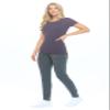 Natural Uniforms Women's Short Sleeve Round-Neck T-Shirt Under Scrub (Charcoal, XX-Large) view 2
