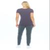 Natural Uniforms Women's Short Sleeve Round-Neck T-Shirt Under Scrub (Charcoal, XX-Large) view 3