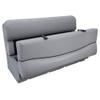 DeckMate Complete 55" Luxury Pontoon Boat Seat and Base - Charcoal and Gray view 2