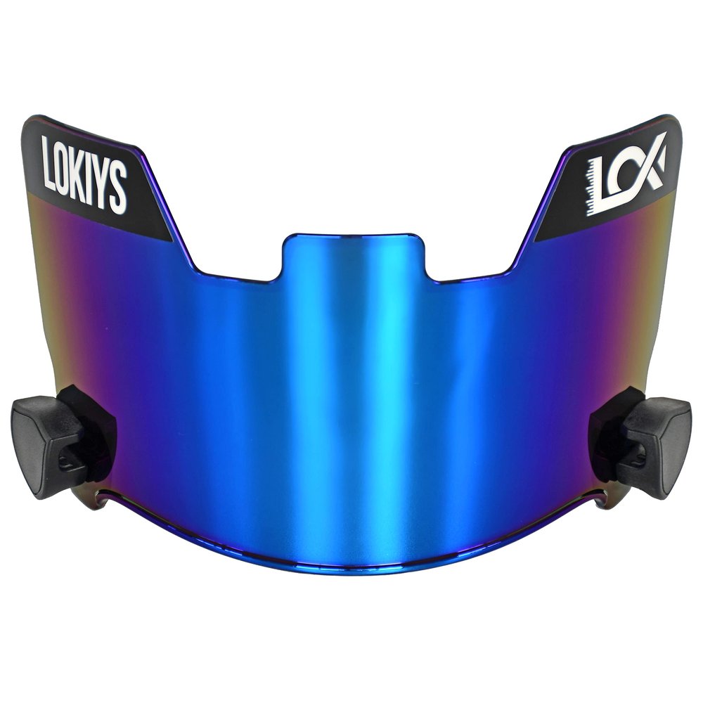 LOKIYS Football Visor - for Youth Football Helmets & Adult Football Helmets (Blue)