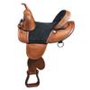 HILASON Western Treeless Trail Racing Genuine American Leather Saddle | Horse for Horses view 1
