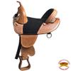HILASON Western Horse Treeless Trail Barrel American Leather Saddle Tack | for Horses view 2