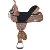 HILASON Treeless Western Trail Barrel Racing American Leather Saddle Dark Brown | Horse for Horses view 1