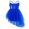 Freebily Girls Sequined Camisole Leotard Ballet Tutu Layers Skirt Dress Ballerina Dancewear Costumes Camisole Sequined Dark Blue 4-5 view 1