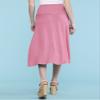 Come Together California CTC WB1105 Womens Lightweight Fold Over Flared Midi Skirt M Pink view 3