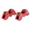 Alvinlite Pool Cue Straightness Checker, 2PCS Concentricity Straightening Calibrator Tool Billiards Club Straightening Calibrator, red Billiard view 1