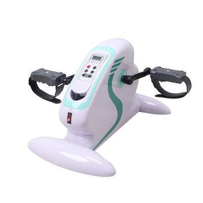 LUNEZY Electric Pedal Exerciser, Portable Fitness Exercise Bike Knee Leg Exercise Peddling Machine Adjustable Fitness Rehab Equipment with LCD Display