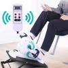 LUNEZY Electric Pedal Exerciser, Portable Fitness Exercise Bike Knee Leg Exercise Peddling Machine Adjustable Fitness Rehab Equipment with LCD Display view 2