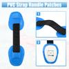 X AUTOHAUX 2pcs Universal PVC Strap Handle Patches Carry Grab Handle for Paddle Board Inflatable Boats Canoe Kayak Seat Strap Handle Blue view 3