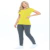 Natural Uniforms Women's Short Sleeve Round-Neck T-Shirt Under Scrub (Yellow, Large) view 2