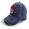 American Flag Hat for Men Women, USA America Flag EST 1776 Decorations Hats, Adjustable Embroidered Cotton Distressed Baseball Cap, Funny Patriots Gifts for Family Friends Coworkers Veterans view 2