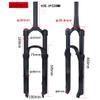 HSQMA Mountain Bike Suspension Fork 26/27.5/29 Inch Travel 100mm Bike Air Fork 1-1/8'' Straight/Tapered Front Fork QR 9mm Rebound Adjust Manual Lockout view 2