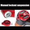 HSQMA Mountain Bike Suspension Fork 26/27.5/29 Inch Travel 100mm Bike Air Fork 1-1/8'' Straight/Tapered Front Fork QR 9mm Rebound Adjust Manual Lockout view 3