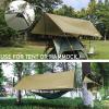 Puraville 10x10 ft Rectangle Lightweight Camping Tarps, Portable Waterproof Hammock Rain Fly Tent Tarp for Camping Backpacking, Khaki view 2