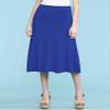 CTC WB1105 Womens Lightweight Fold Over Flared Midi Skirt XXL Royal_Brite view 2