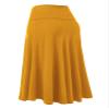 Come Together California CTC WB1105 Womens Lightweight Fold Over Flared Midi Skirt XL Mustard view 3