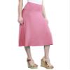 Come Together California CTC WB1105 Womens Lightweight Fold Over Flared Midi Skirt XL Pink view 1