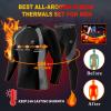 MeetHoo Men's Thermal Underwear Set Sport Long Johns Base Layer Bottom Top for Skiing Running Dark Black view 2