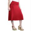 CTC WB1105 Womens Lightweight Fold Over Flared Midi Skirt XXL RED view 1