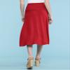 CTC WB1105 Womens Lightweight Fold Over Flared Midi Skirt XXL RED view 3
