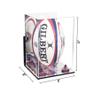 Better Display Cases Acrylic Rugby Ball Display Case Vertical with Mirror Case, Purple Risers , Wall Mount and Mirror Base (B42/A060) view 2