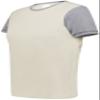 Augusta Sportswear Womens Ladies Gameday Vintage Ringer Tee T-Shirt, Birch/Grey Heather, Small US view 1
