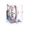 Better Display Cases Acrylic Rugby Ball Display Case Vertical with Mirror Case, Blue Risers , Wall Mount and Mirror Base (B42/A060) view 2