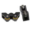 Alvinlite Pool Cue Straightness Checker, 2PCS Concentricity Straightening Calibrator Tool Billiards Club Straightening Calibrator, Black Billiard view 2