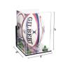 Better Display Cases Acrylic Rugby Ball Display Case Vertical with Mirror Case, Green Risers , Wall Mount and Mirror Base (B42/A060) view 2