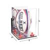 Better Display Cases Acrylic Rugby Ball Display Case Vertical with Mirror Case, Red Risers , Wall Mount and Mirror Base (B42/A060) view 2
