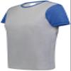 Augusta Sportswear Womens Ladies Gameday Vintage Ringer Tee T-Shirt, Grey Heather/Royal Heather, Large US view 1