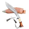 EGKH-Genuine Khukuri-13 Inches 3 Chira Custom made Survival Kukri Knife - Camping Hunting Leather Knife- Farmer Using Blade view 2