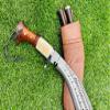 EGKH-Genuine Khukuri-13 Inches 3 Chira Custom made Survival Kukri Knife - Camping Hunting Leather Knife- Farmer Using Blade view 4