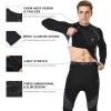MeetHoo Men's Thermal Underwear Set Sport Long Johns Base Layer Bottom Top for Skiing Running Green view 3