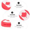 INOOMP 6pcs Tennis Racquet Dampeners Natural Rubber Tennis Racket Damper Absorber National Flag Vibration Dampeners for Tennis Racket view 2