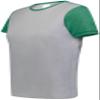 Augusta Sportswear Womens Ladies Gameday Vintage Ringer Tee T-Shirt, Grey Heather/Kelly Heather, Large US view 1