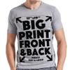 Xiovio Customize Large Print Area | Custom Personalized T-Shirts Adult Tee Add Your Text Image Photo | Grey M view 1