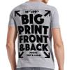 Xiovio Customize Large Print Area | Custom Personalized T-Shirts Adult Tee Add Your Text Image Photo | Grey M view 2
