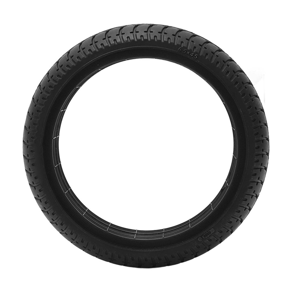 Scooter Tire, 6.5x45 Electric Scooter Solid Tire Impact Resistance Replacement Rubber Tire for Different Roads