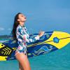 Surfboard 6ft 3 Fins-Shortboard Slick Bottom/Removable for Kids and Light Weight Adults view 4