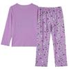 Vopmocld Big Girls' Funny Panda Pajama Sets Winter Long Sleeve Long Pants Sleepwear Letters Heart Shape Loungewear, Purple-Panda, 10 view 2