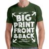 Xiovio Customize Large Print Area | Custom Personalized T-Shirts Adult Tee Add Your Text Image Photo | MilitaryGreen S view 1