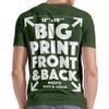 Xiovio Customize Large Print Area | Custom Personalized T-Shirts Adult Tee Add Your Text Image Photo | MilitaryGreen S view 2