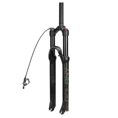 LYYCX 26" 27.5 Inch 29er Mountain Bike Suspension Fork, Aluminum Magnesium Alloy Lightweight Air Forks Matte Travel: 120mm (Color : Remote Lockout, Size : 26 inch)