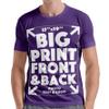 Xiovio Customize Large Print Area | Custom Personalized T-Shirts Adult Tee Add Your Text Image Photo | Purple XS view 1